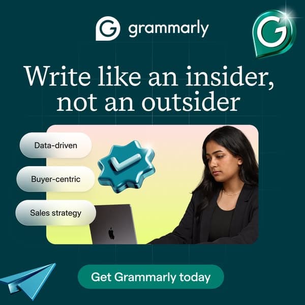 Grammarly ad · Loopy reference library